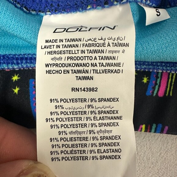 Uglies By Dolfin Swimwear Rainbow Print Two Piece Swimsuit Size S Stylish - Picture 9 of 10